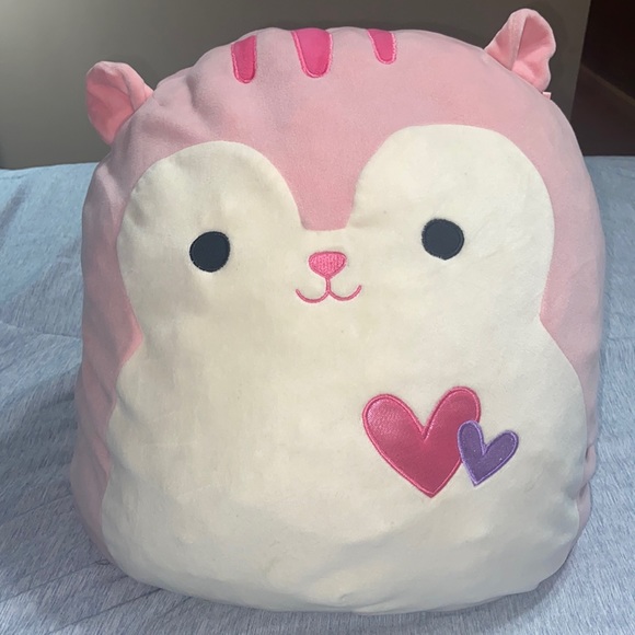 16” Squishmallow - Pink Squirrel named “Sarah.” - Picture 2 of 10